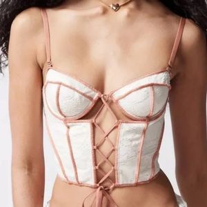 Urban outfitters lace up corset size s